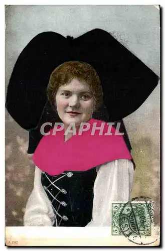 Cartes postales Folklore Alsace Costume Alsacien