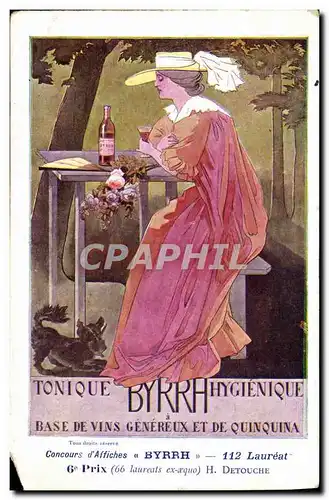 Cartes postales Fantaisie Illustrateur Tonique Byrrh Detouche Chien