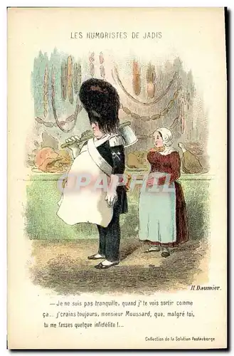 Ansichtskarte AK Fantaisie Illustrateur Daumier Les humouristes de jadis