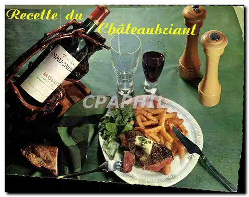 Cartes postales moderne Recette du Chateaubriand