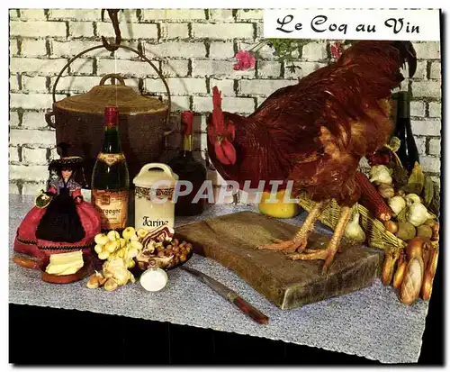 Cartes postales moderne Le coq au vin