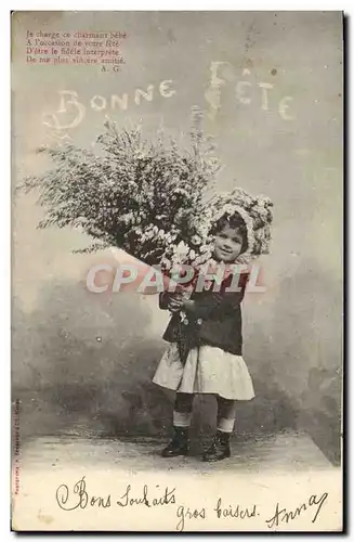 Cartes postales Fantaisie Enfant Bonne fete