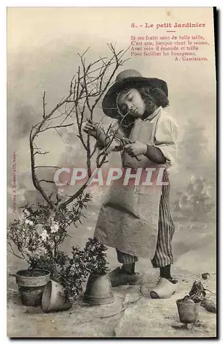 Cartes postales Fantaisie Enfant Le petit jardinier