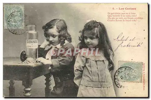 Cartes postales Fantaisie Enfants les cerises