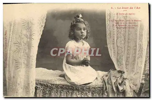 Cartes postales Fantaisie Enfant La jour de l&#39an