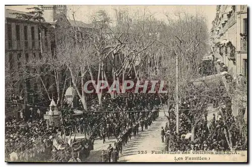 Cartes postales Funerailles des victimes du Iena Les familles