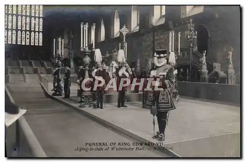 Cartes postales Funerailles Funeral of King Edward VII Lying on stat at Westminster Hall