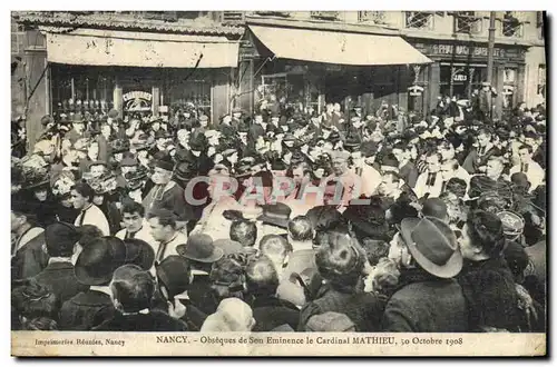 Cartes postales Funerailles Nancy Obseques de son eminence le cardinal Mathieu