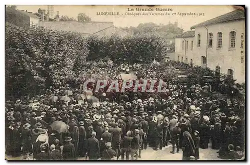 Ansichtskarte AK Funerailles Luneville Obseques des victimes du 1er septembre 1915