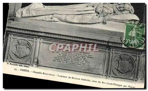 Ansichtskarte AK Dreux Chapelle Saint Louis Tombeau de Madame Adelaide soeur du roi Louis Philippe