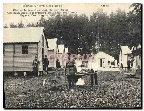 Cartes postales Sante Militaria Chateau du Faux Miroir pres Revigny Ambulance anglaise Infirmiere