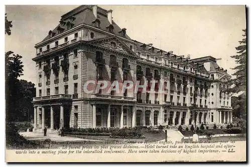 Cartes postales Sante Militaria Versailles Trianon Palace Hotel transforme en hopital anglais