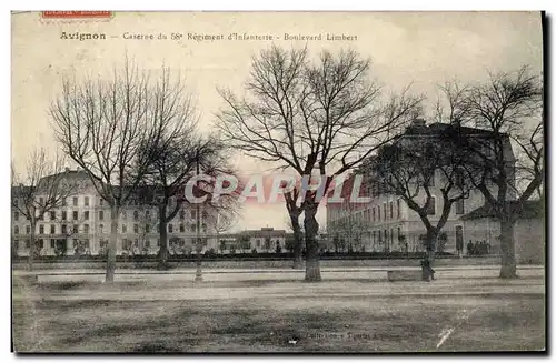 Ansichtskarte AK Militaria Avignon Caserne du 58eme regiment d&#39infanterie Boulevard Limbert