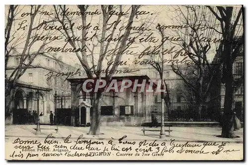 Cartes postales Militaria Avignon Caserne du 7eme genie