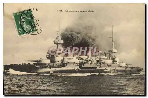 Cartes postales Bateau Cuirasse d'escadre Gaulois