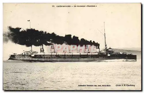 Cartes postales Bateau Cherbourg La croiseur Guichen