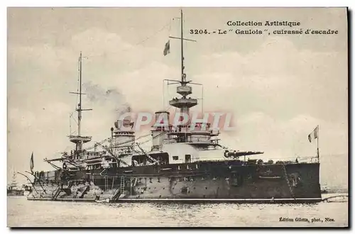 Cartes postales Bateau Le Gaulois Cuirasse d&#39escadre