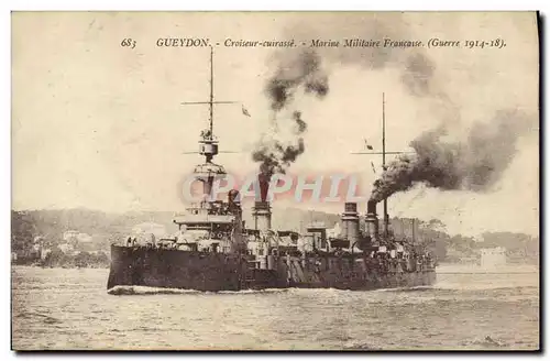 Cartes postales Bateau Guedon Croiseur Cuirasse