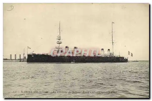 Cartes postales Bateau Le croiseur de premier rang Gloire