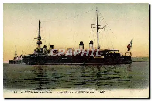 Cartes postales Bateau La Gloire Croiseur cuirasse