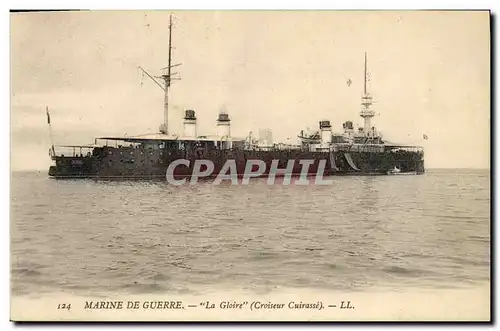 Ansichtskarte AK Bateau La Gloire Croiseur Cuirasse