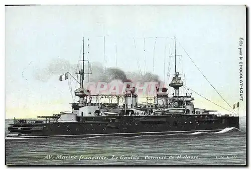 Cartes postales Bateau Le Gaulois Cuirasse de 1er classe