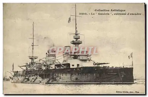 Ansichtskarte AK Bateau Le Gaulois Cuirasse d&#39escadre