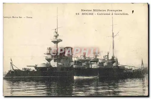 Cartes postales Bateau Hoche Cuirasse a tourelles