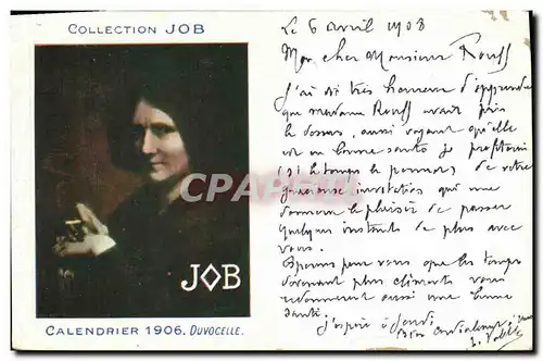 Cartes postales Fantaisie Illustrateur Job Calendrier 1906 Duvocelle