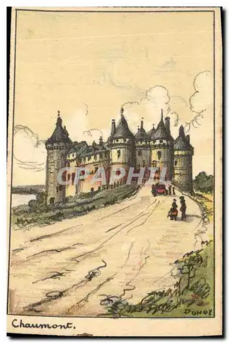 Cartes postales Fantaisie Illustrateur Chaumont Chateau