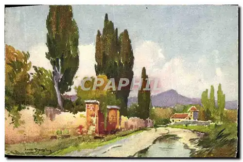 Cartes postales Fantaisie Illustrateur Paysage