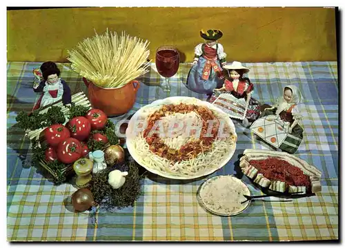 Cartes postales moderne Spaghettis