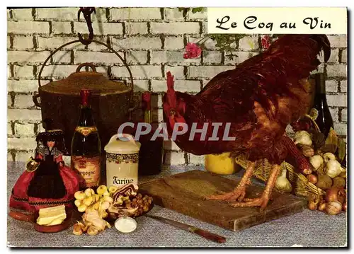 Cartes postales moderne Le coq au vin