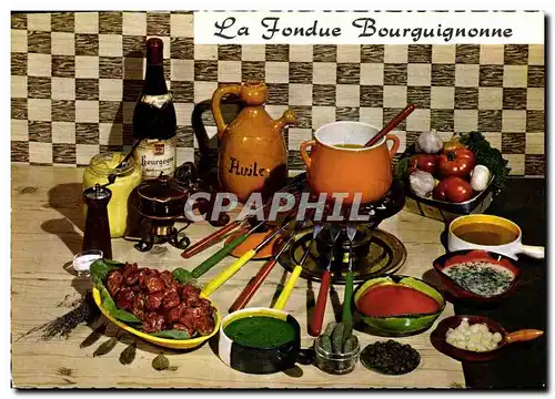 Cartes postales moderne La fondue Bourguignonne