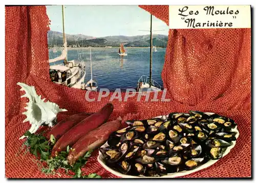 Cartes postales moderne Les moules mariniere