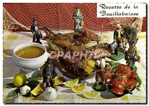 Cartes postales moderne Recette de la Bouillabaisse