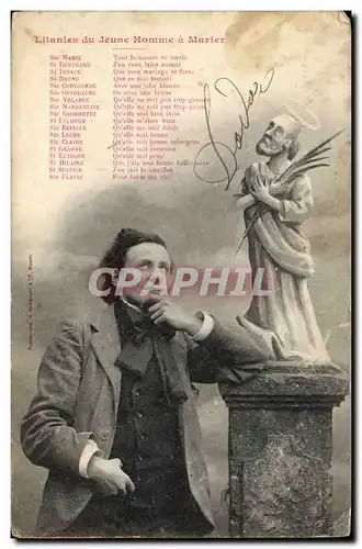 Ansichtskarte AK Fantaisie Litanies du jeune homme a marier