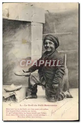 Cartes postales Fantaisie Enfant Le Noel du petit ramoneur