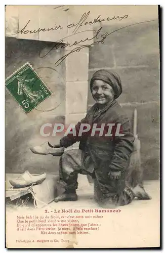 Cartes postales Fantaisie Enfant Le Noel du petit ramoneur