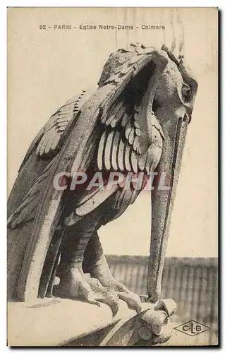 Ansichtskarte AK Gargouille Paris Eglise Notre Dame Chimere