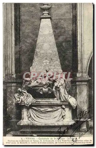 Cartes postales Mort Vienne Cathedrale de St Maurice Interieur
