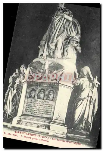 Cartes postales Mort St Leu Taverny Les tombeaux de l&#39eglise