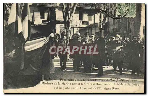 Ansichtskarte AK Mort Toulon Funerailles des victimes du Iena