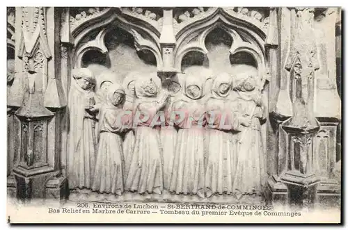 Cartes postales Mort Environs de Luchon St Bertrand de Comminges Bas relief en marbre de carrare Tombeau du Prem