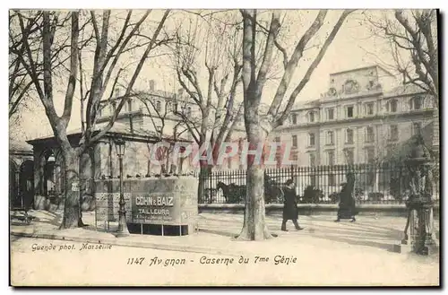 Cartes postales Militaria Avignon Caserne du 7eme Genie