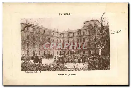 Cartes postales Militaria Avignon Caserne du 7eme Genie