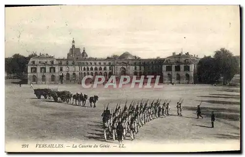 Cartes postales Militaria Versailles La caserne du genie