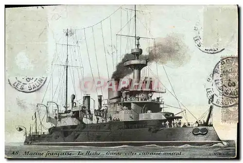 Ansichtskarte AK Bateau Le Hoche Garde cote Cuirasse amiral