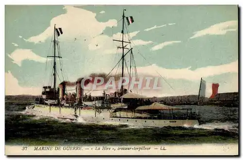 Cartes postales Bateau Le Hire Croiseur Torpilleur