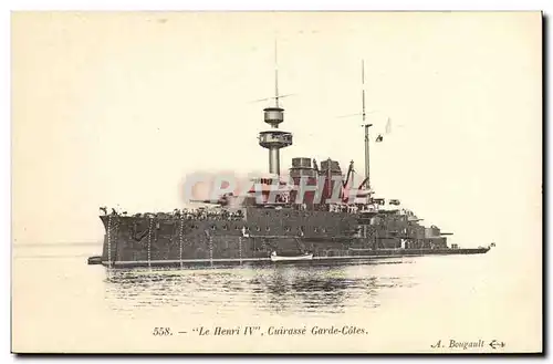 Ansichtskarte AK Bateau Le Henri IV Cuirasse Garde Cotes